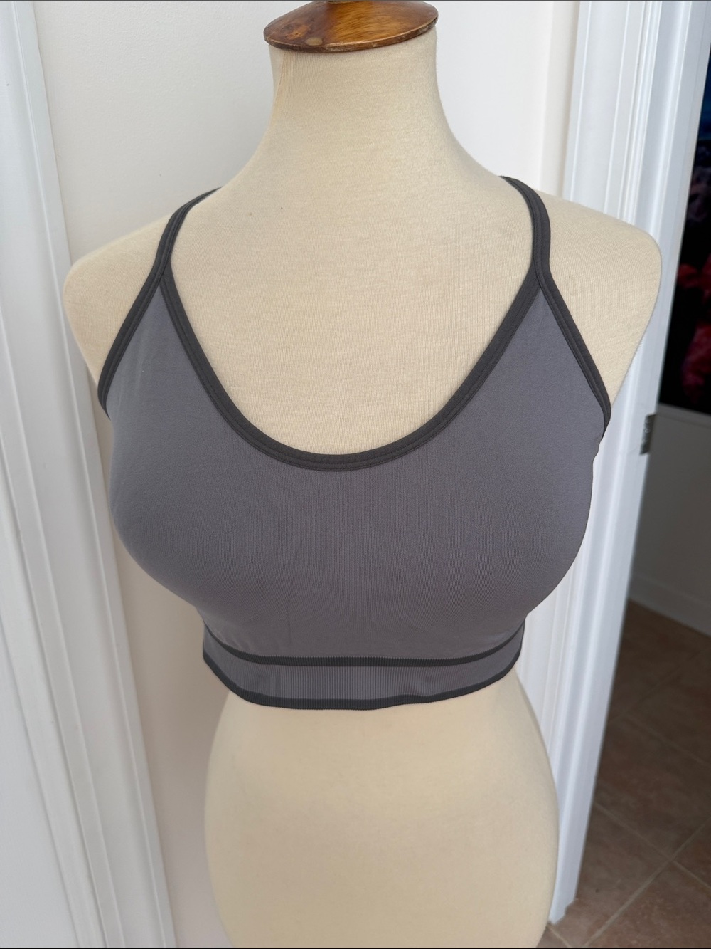 Avia Gray Seamless Sports Bra